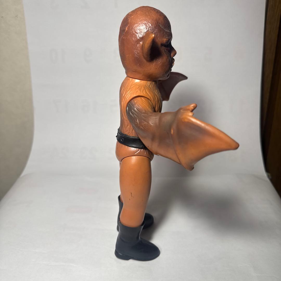 当時物　仮面ライダー旧バンダイコウモリ男ソフビ