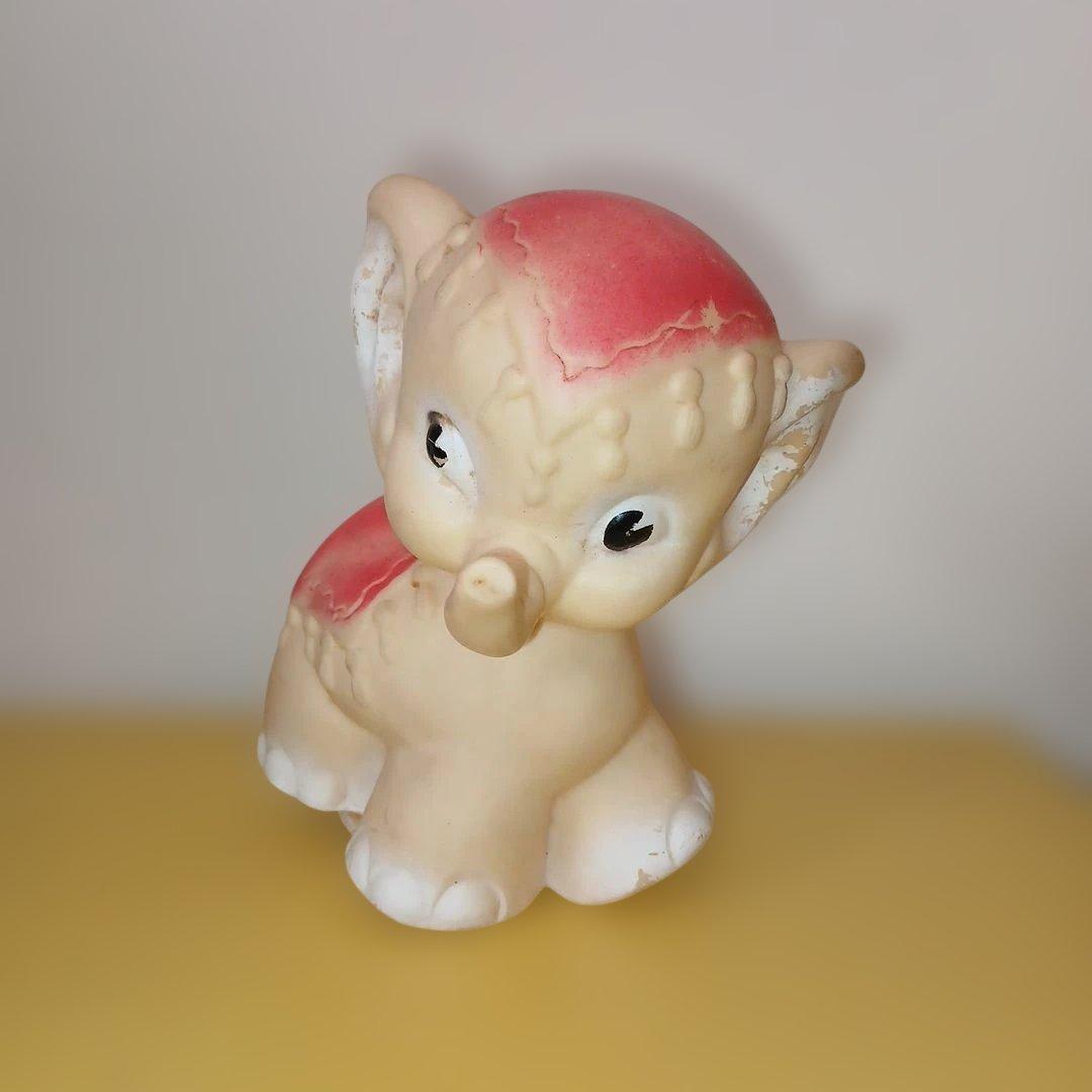 ヴィンテージ　ゾウさん　ソフビ人形