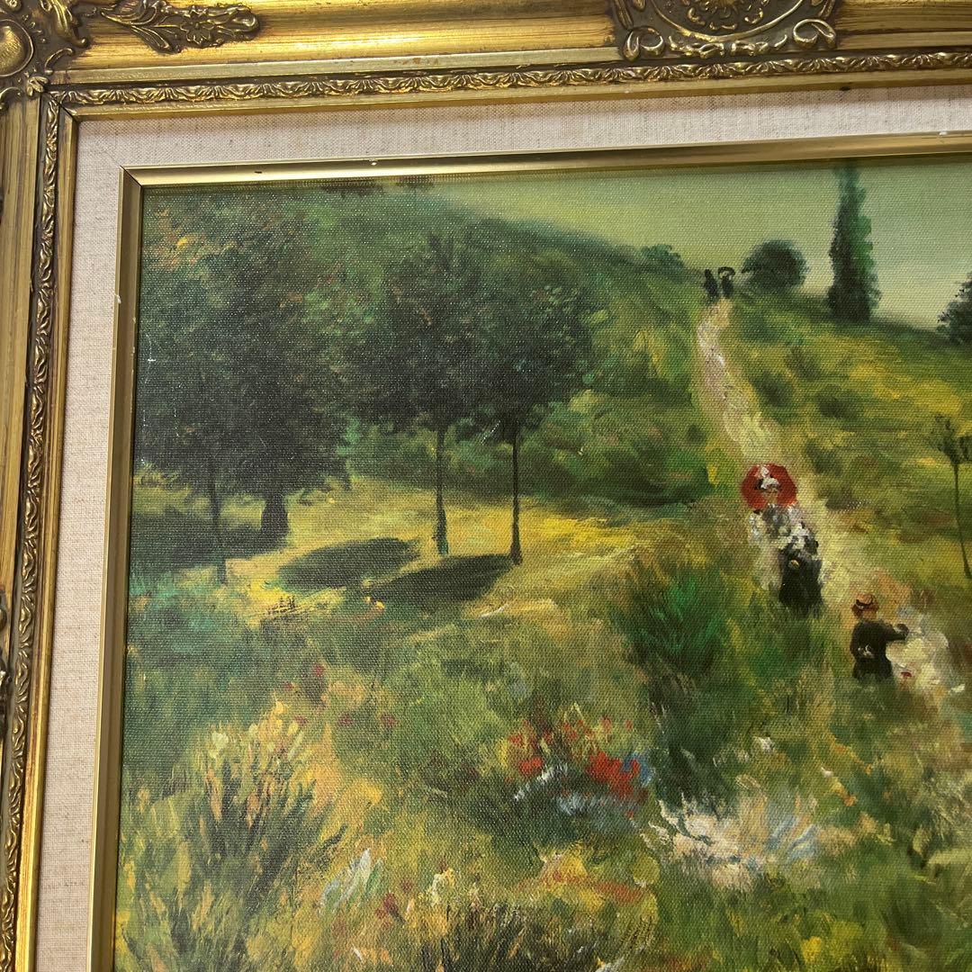 ルノワール　草原の坂道　複製品