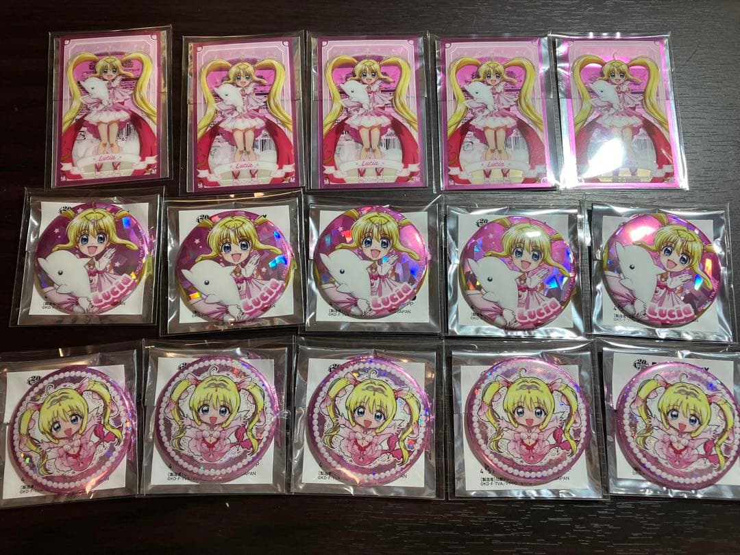 ぴちぴちピッチ　ホログラム缶バッジ　カード　八景島　七海るちあ　15点