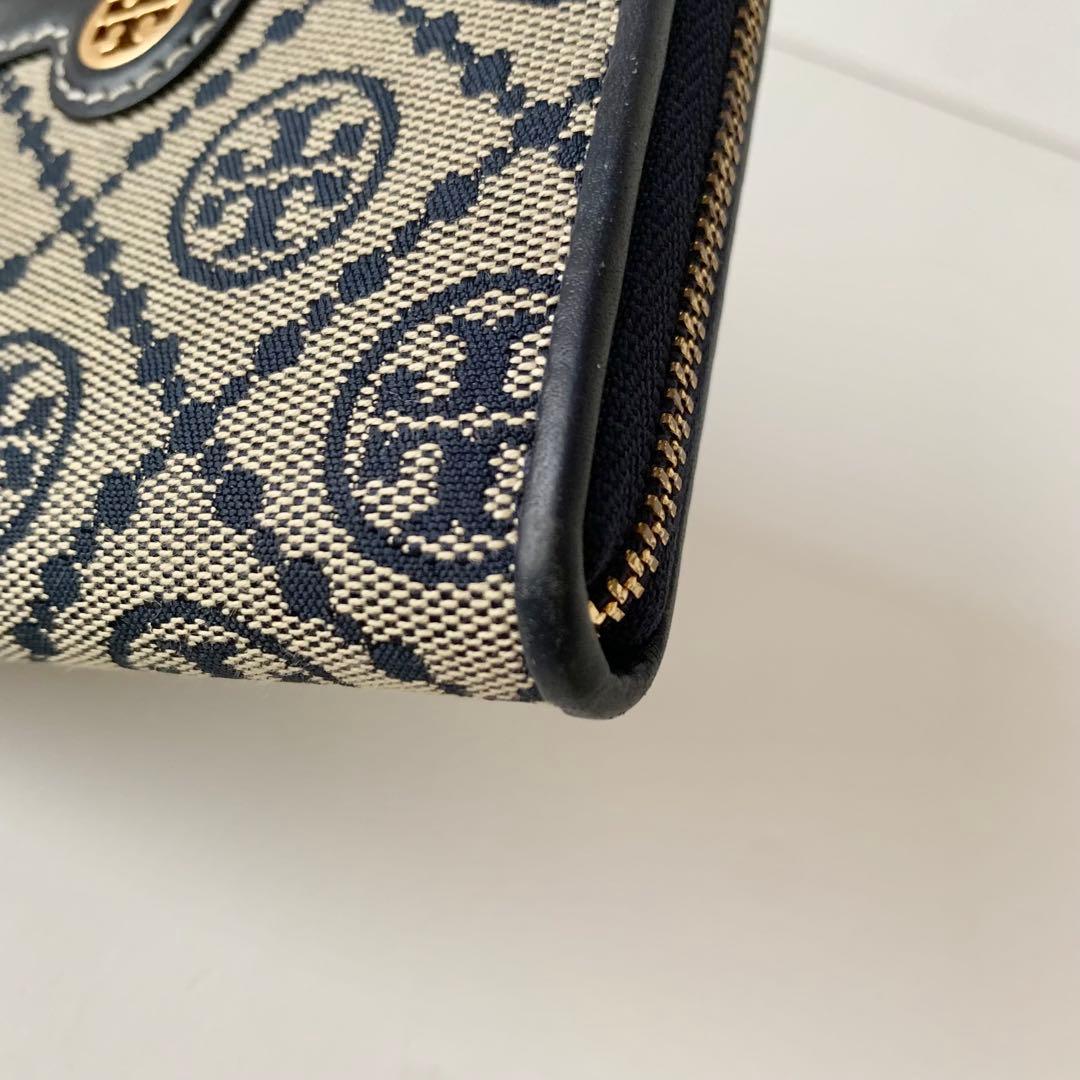 【TORY BURCH】トリーバーチ　ケース　ミニ財布　ネイビー　紺色