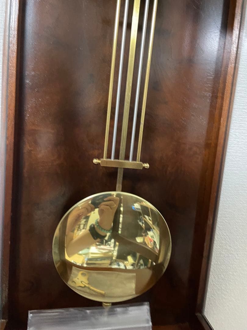 Comitti of London 機械式　柱時計　チャイム付き