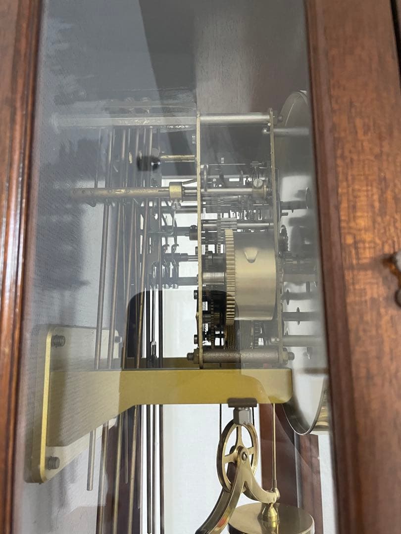 Comitti of London 機械式　柱時計　チャイム付き