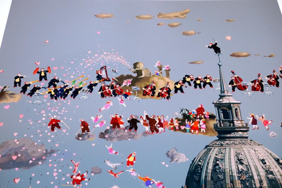 【ヒロ・ヤマガタ】　山形博導　　パリスオーケストラ　　シルクスクリーンシート