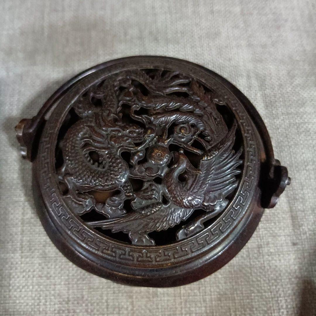 銅器 手炉暖 手炉 香炉 香篆身辺手暖炉 檀香 装飾品 工芸品 美術品