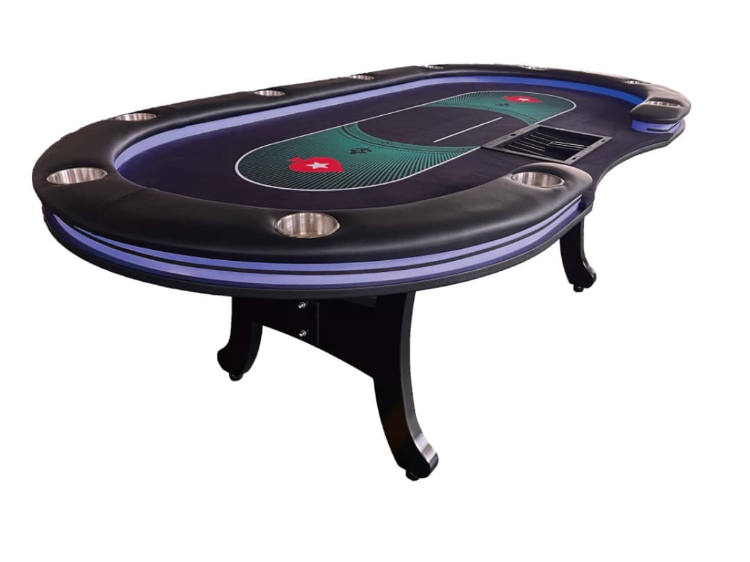 ポーカーテーブル用羅紗1枚　Poker Stars（緑）2400*1200サイズ