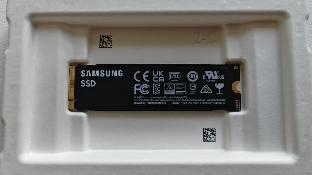 内蔵型SSD Samsung PCIe5.0x4 NVMe M.2 9100 PRO 4TB