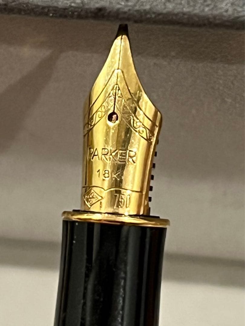 パーカー万年筆 ソネット 750 シルバー 18K ペン先F（細字）