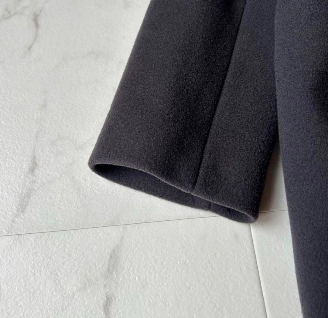 ✨美品✨ノーブル✨ウールカシミヤコート　グレー　38