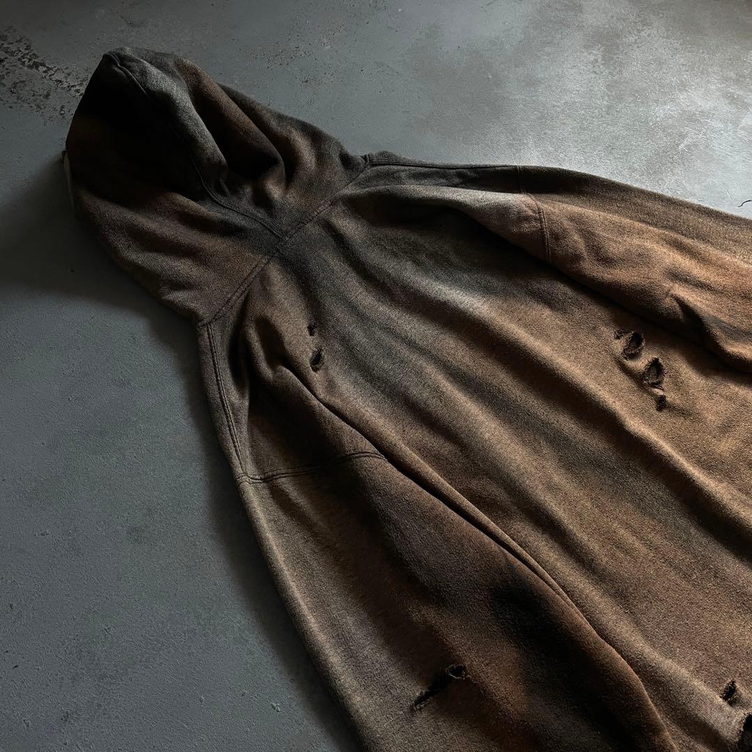 y2k“broken”激フェード“ダーク”2XO“boro hoodie