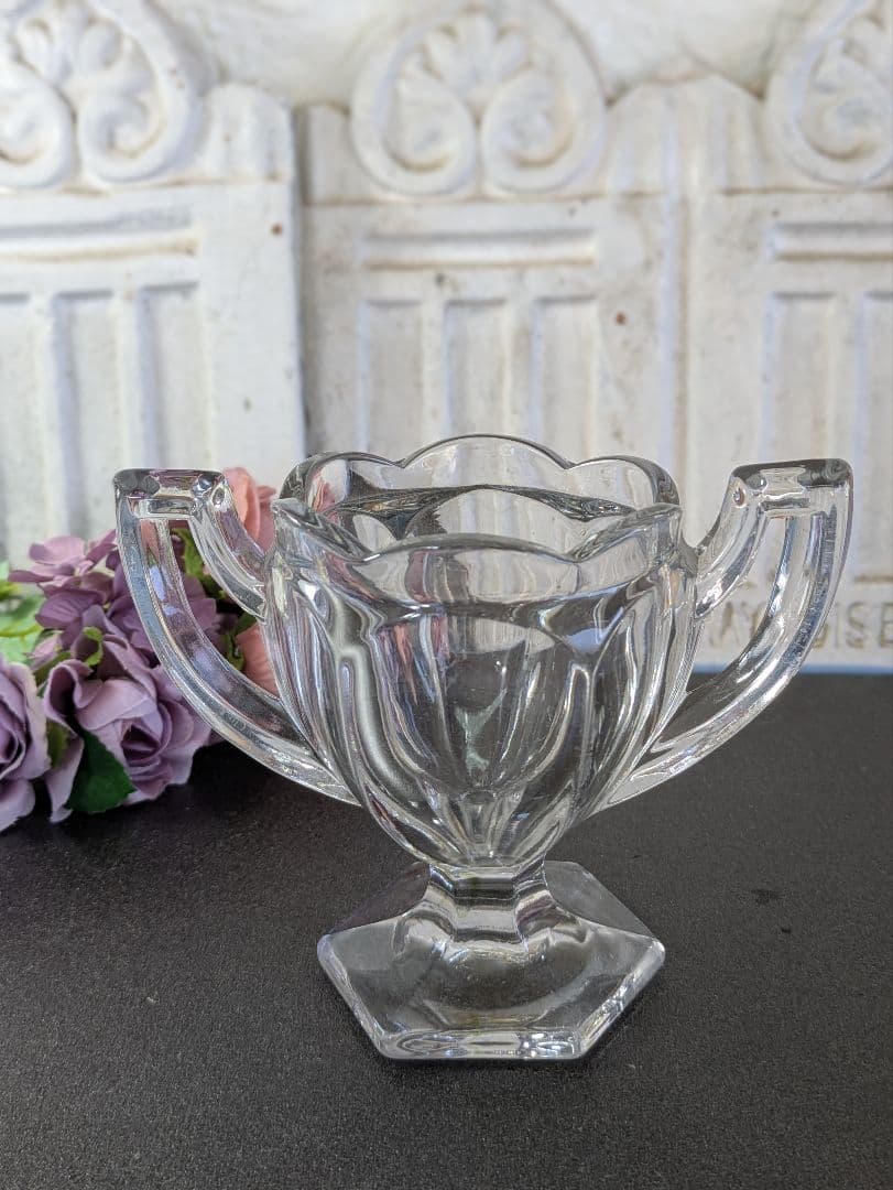 イギリス アンティーク チッペンデール ダブルハンドルボウル ２個セット