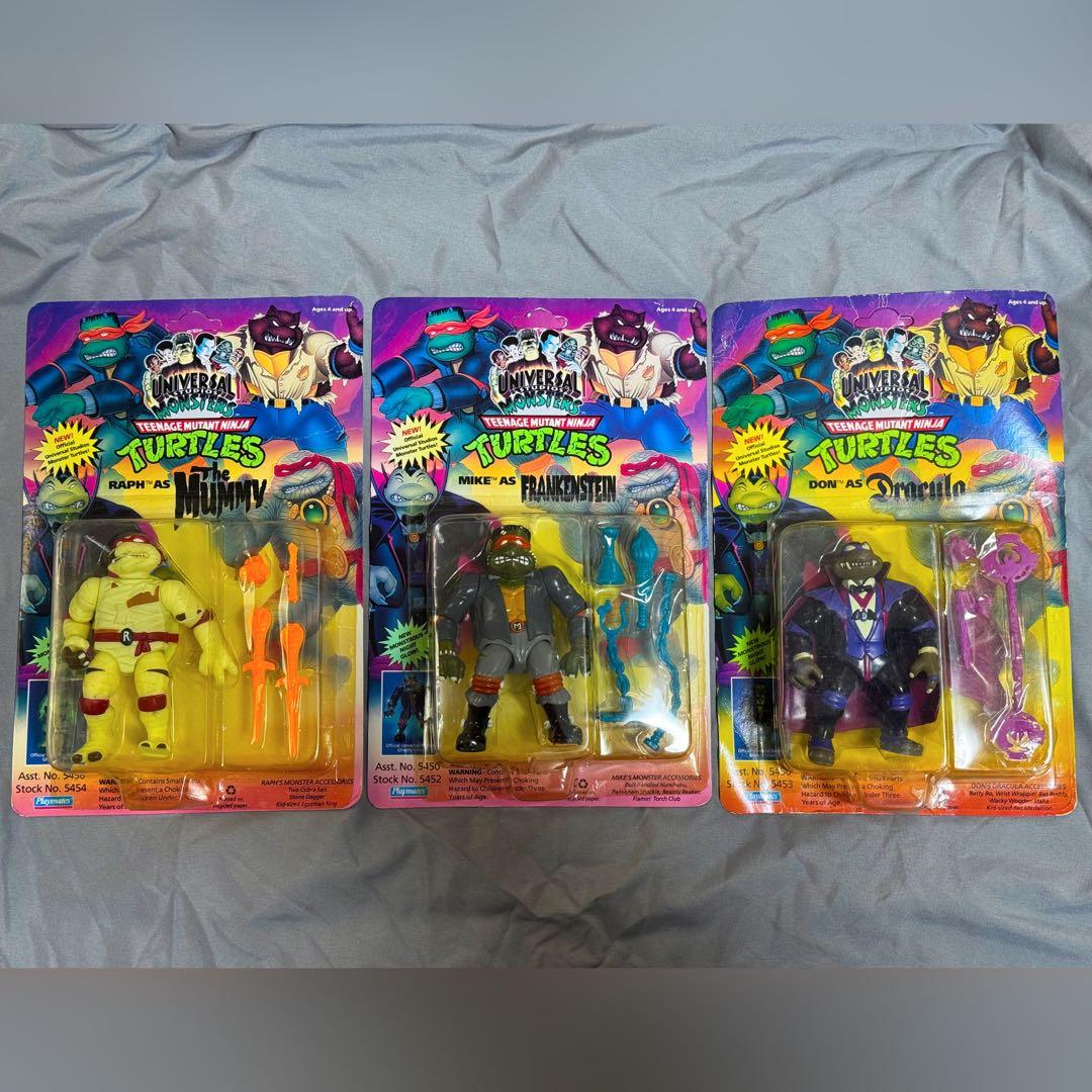 タートルズ　ユニバーサル　モンスター　3体セット