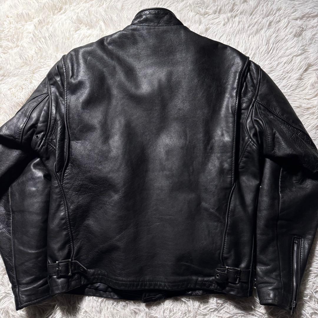 コ*ウ様 【米国製】schott ライダースジャケット　シングル　ブラック　本革