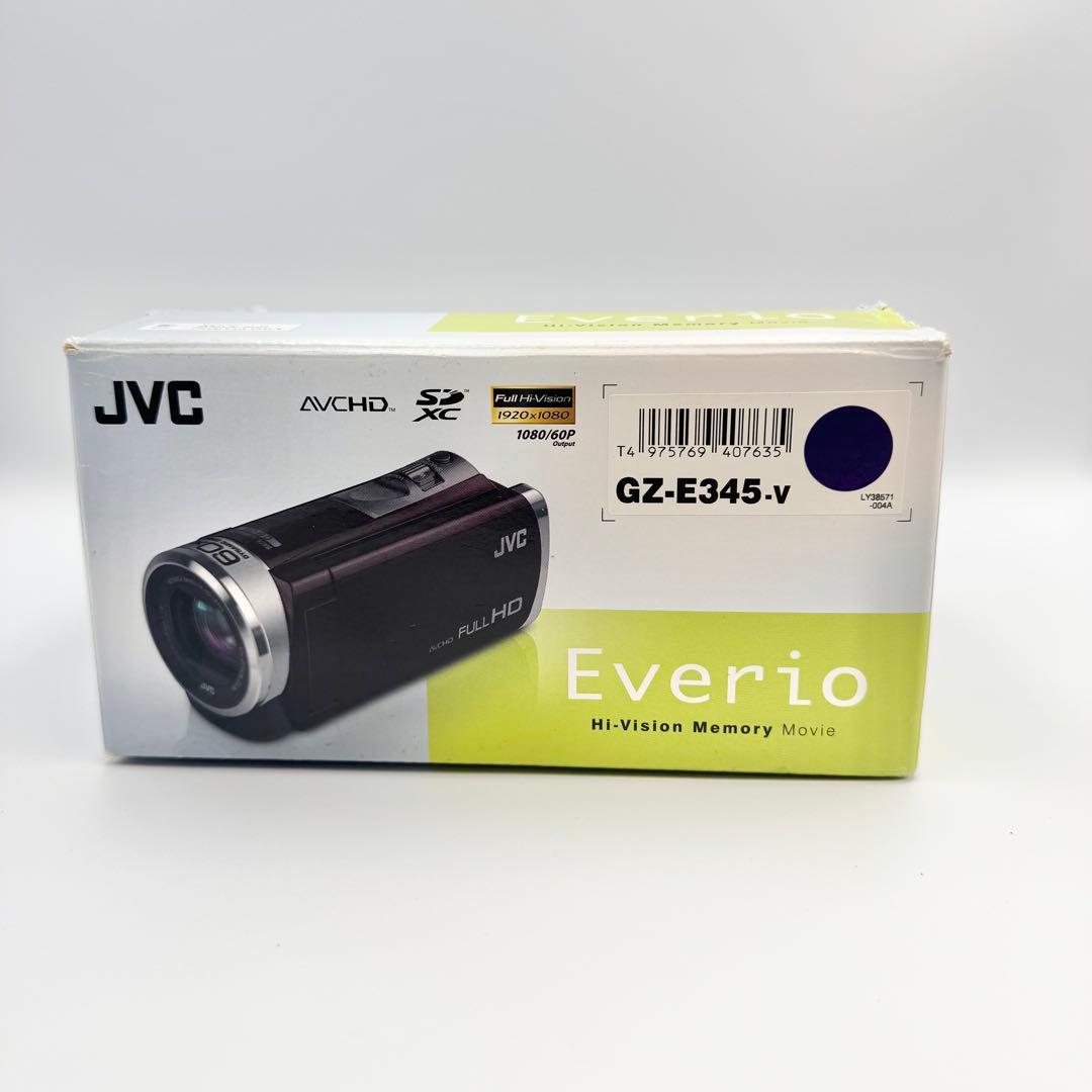 【美品】JVC Everio GZ-E345-V ビデオカメラ バイオレット