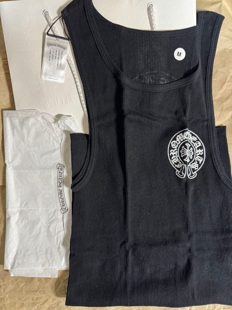 【Chrome Hearts】ホースシュー 黒タンクトップ　Mサイズ