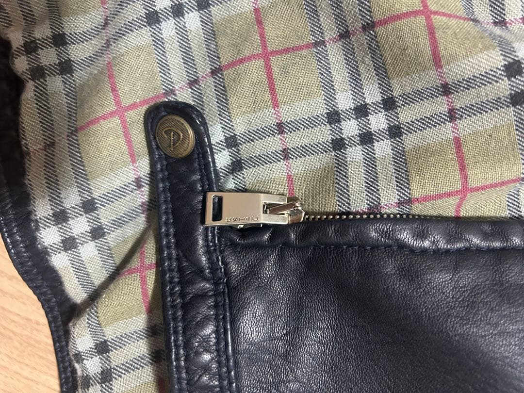 美品 Delan デラン レザー シングル ライダースジャケット