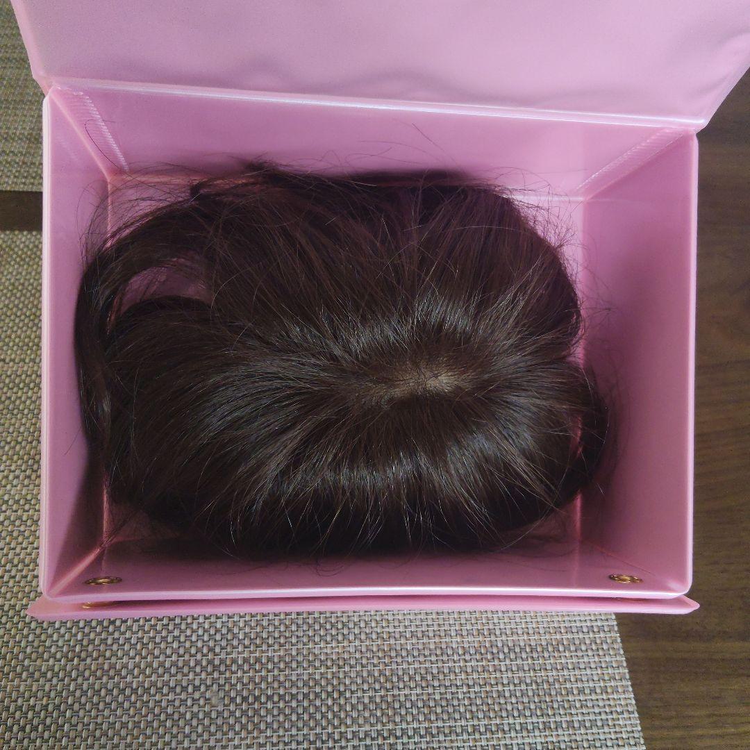 ユキの部分ウイッグ　人毛50%　耐熱糸50%