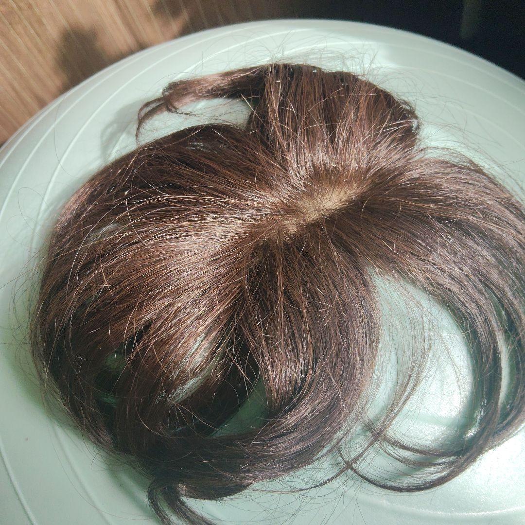 ユキの部分ウイッグ　人毛50%　耐熱糸50%