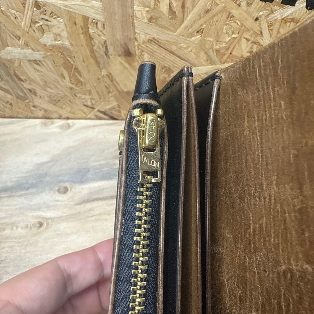 マリアム社 ホースバット 150 トラッカーウォレット カスタム 茶芯 真鍮