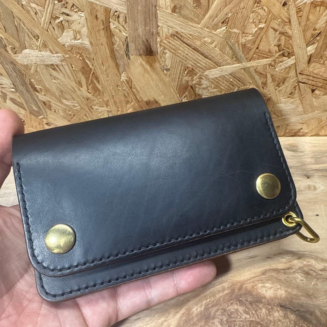 マリアム社 ホースバット 150 トラッカーウォレット カスタム 茶芯 真鍮