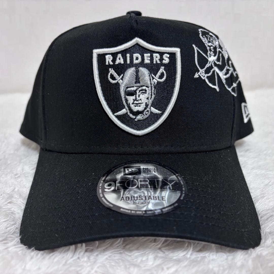 【海外限定】ニューエラ ラスベガスレイダース 9FORTY Aフレーム ブラック
