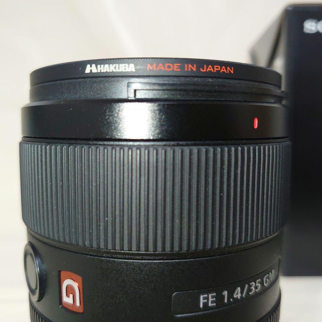 SONY FE 35mm F1.4 GM レンズ　ハクバの保護フィルター付き