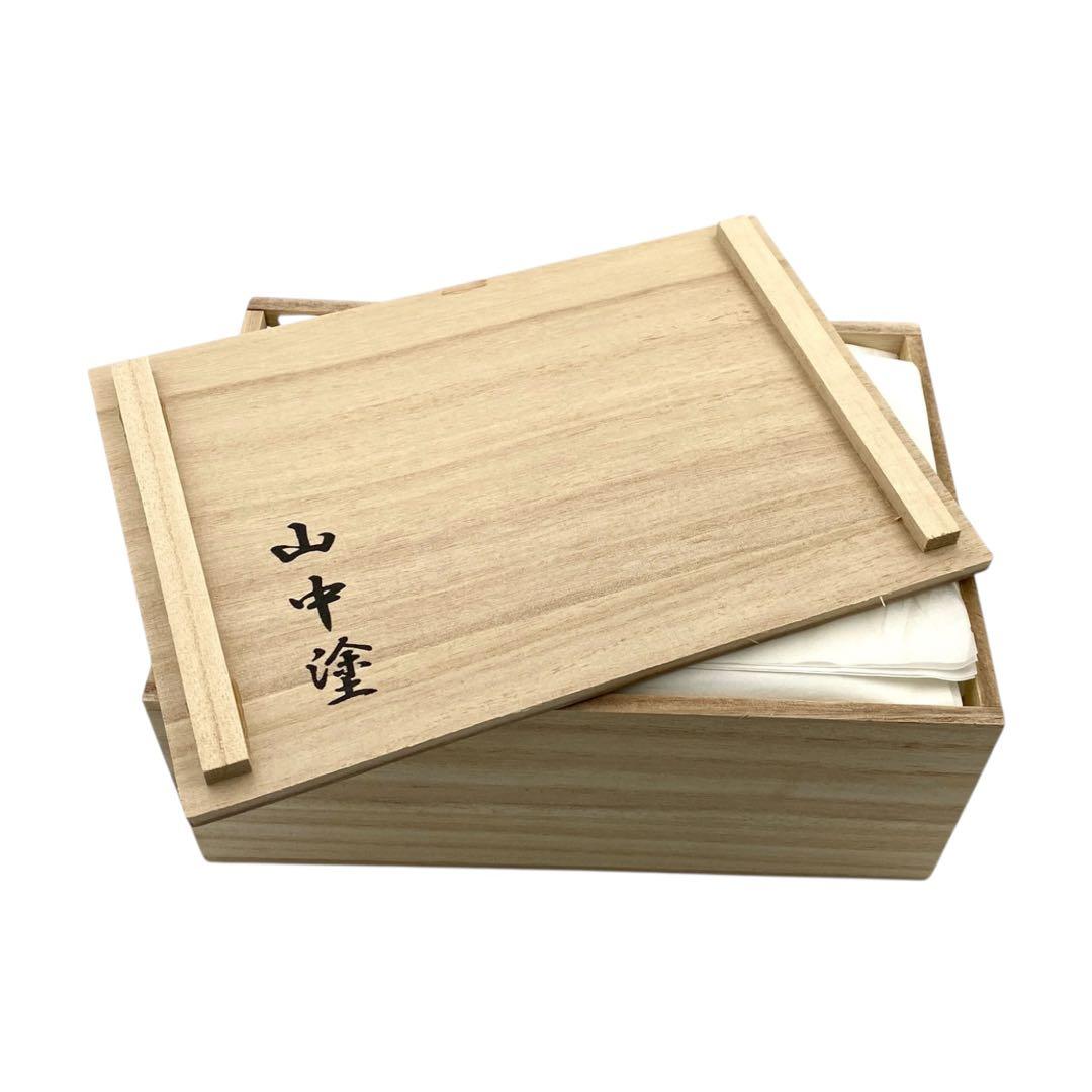 【未使用品】 山中漆器 翔鶴 オルゴール付き宝石箱 共箱付 アンティーク 骨董品