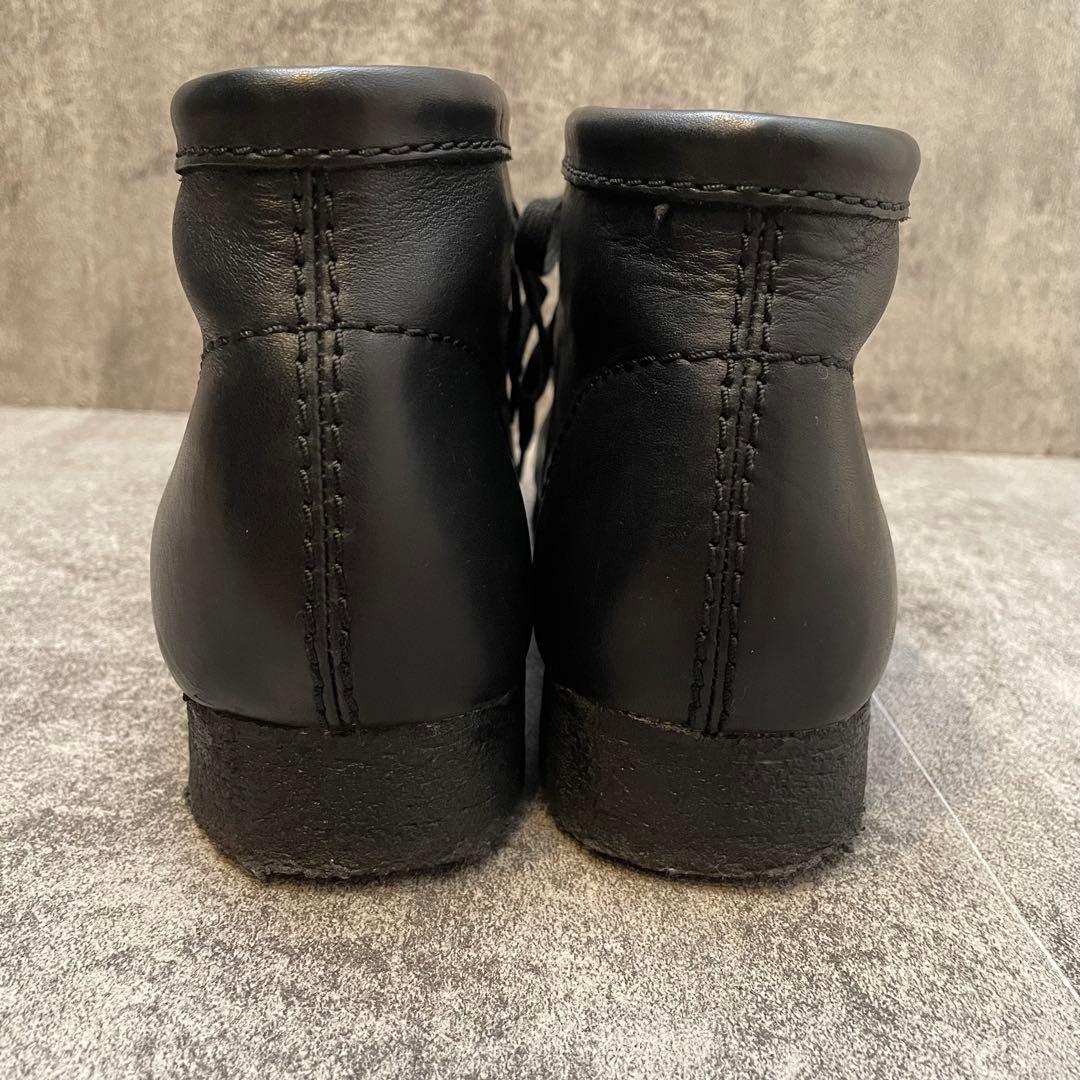 ✨大人気✨クラークス Clarks ワラビーブーツ オールレザー【27】ブラック