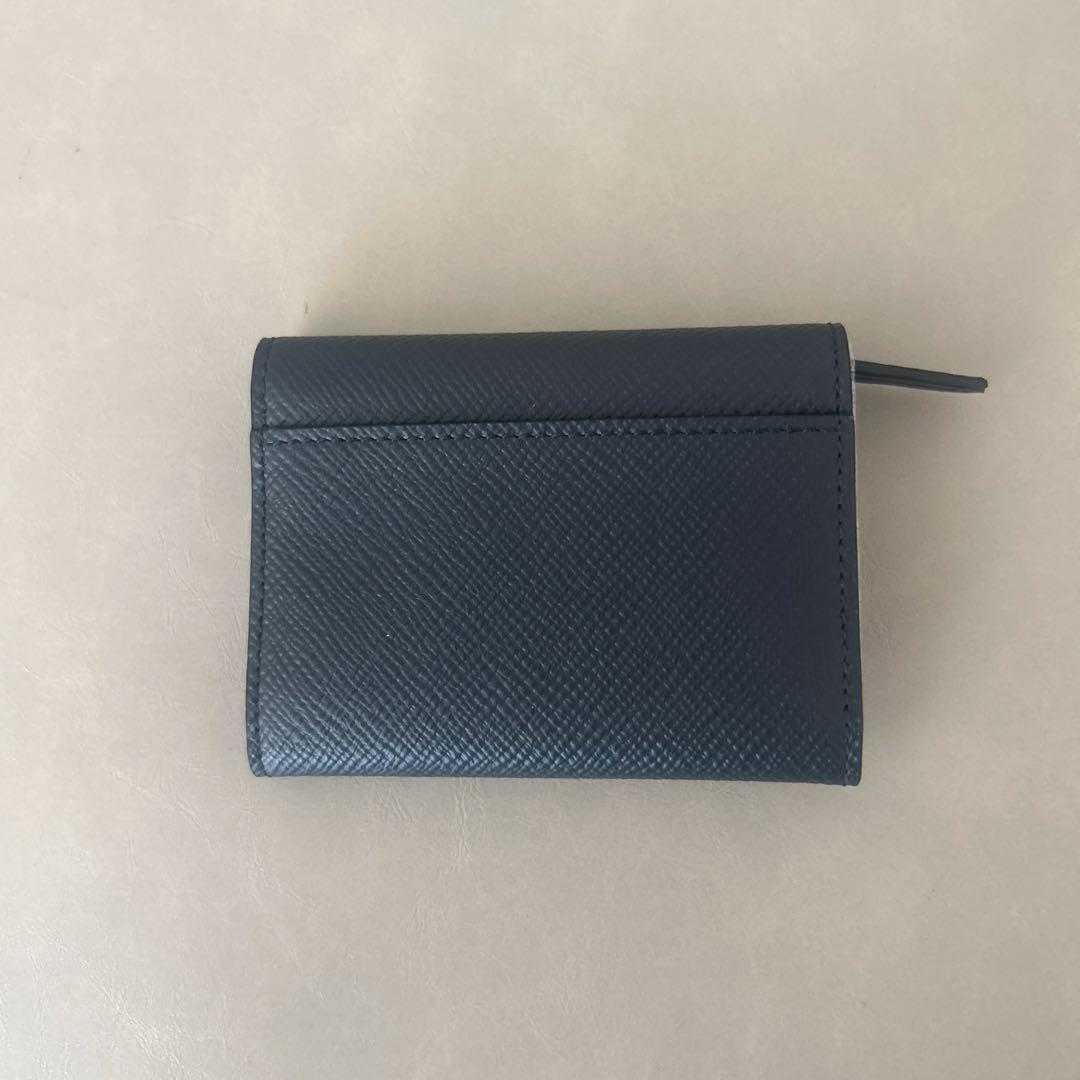 お値引き中！【新品】SMYTHSON レザー 三つ折り財布 コンパクト　ネイビー