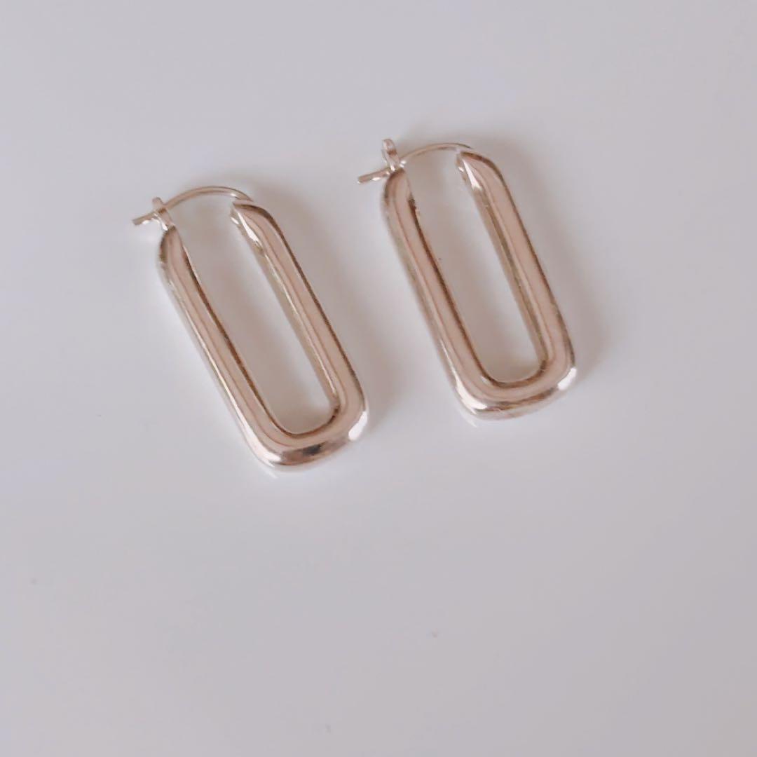 TODAYFUL Oblong Hoop Pierce オブロングフープピアス