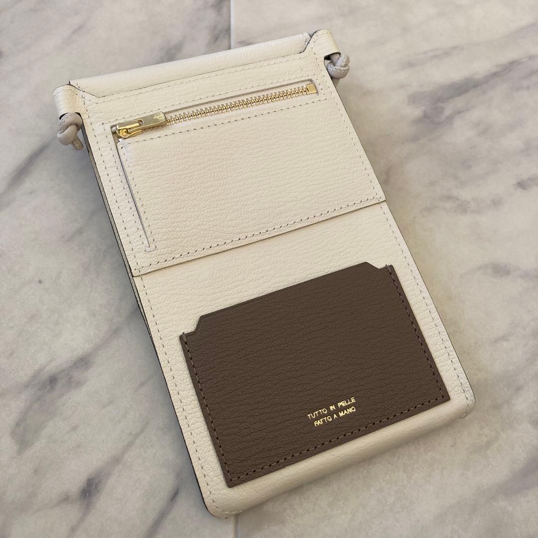 【新品未使用】定価4.6万円L’arcobalenoフラップショルダーウォレット