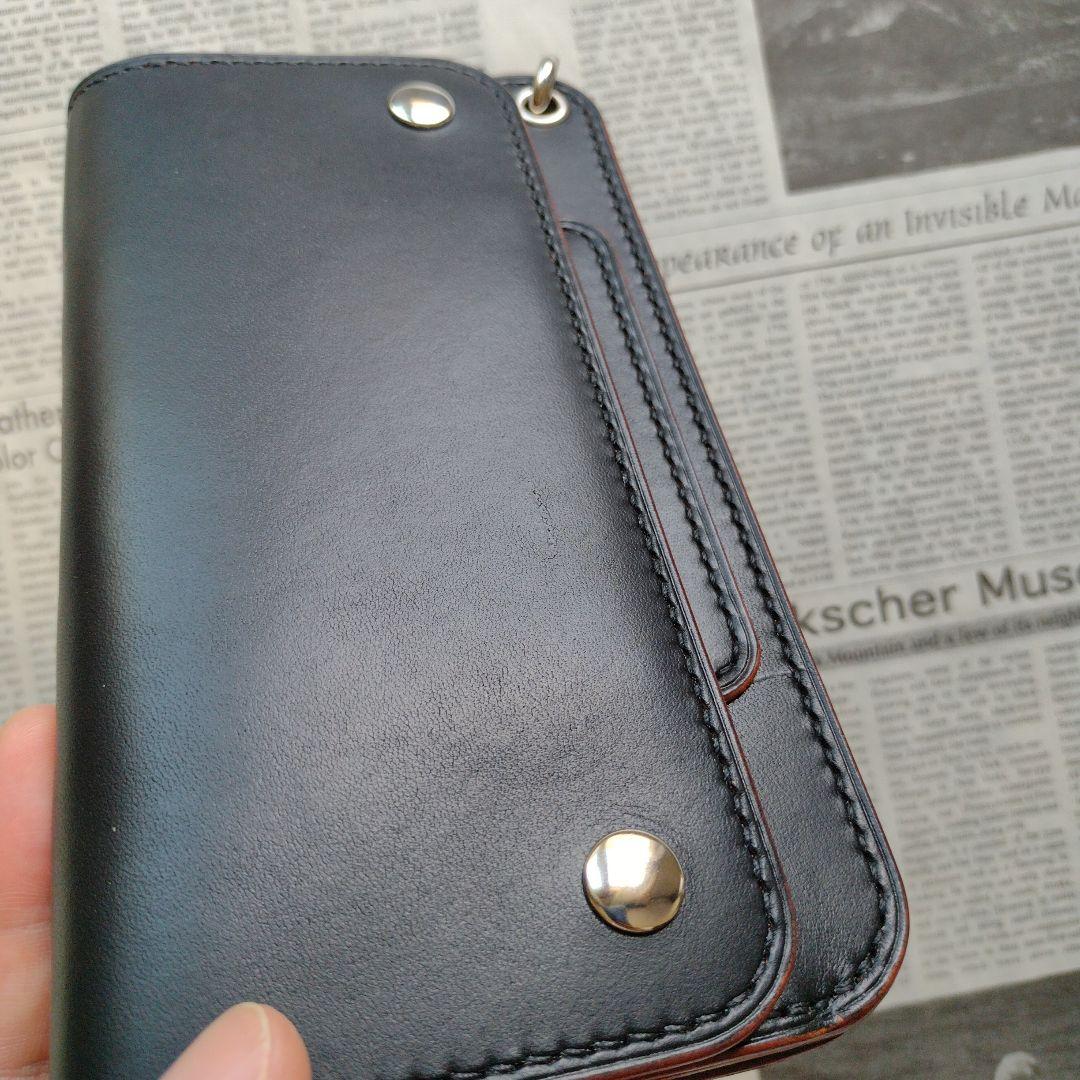 2.5層　ロングトラッカー　ウォレット　茶芯　栃木レザー