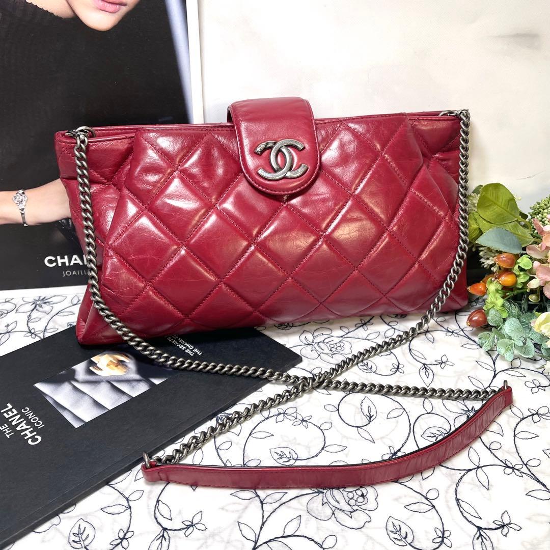 CHANEL シャネル【極美品】マトラッセ ココマーク チェーンショルダーバッグ