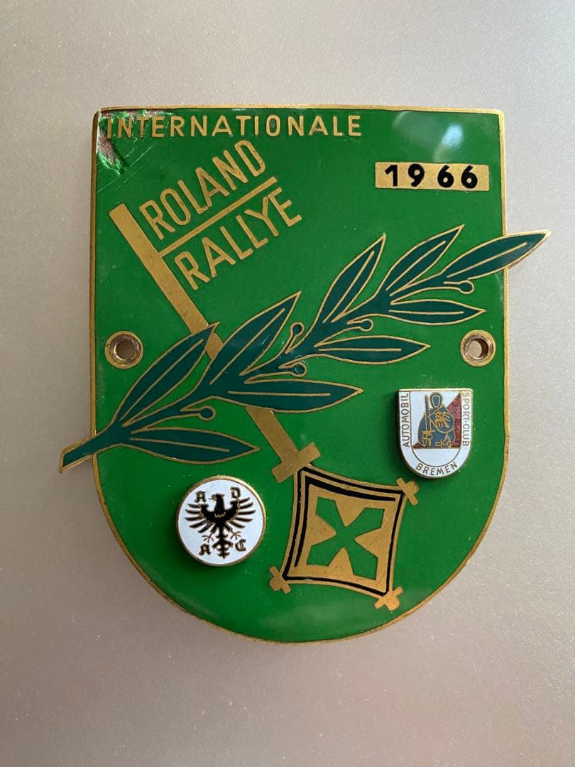 ドイツ自動車クラブ　ローランドラリーバッジ　1966年