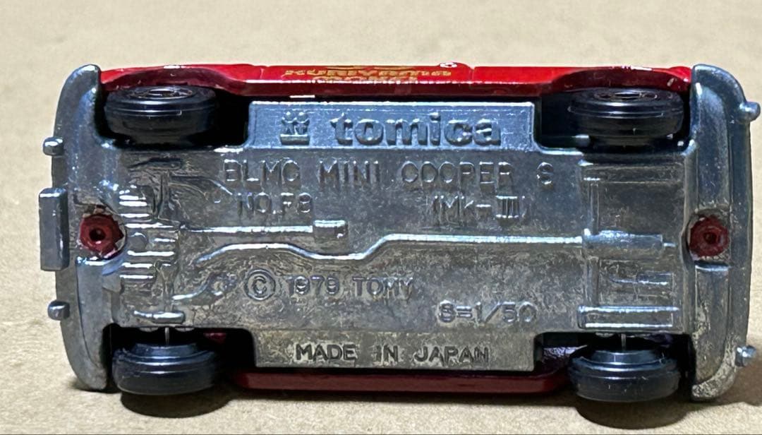 トミカ ミニクーパー クリヤマ模型 タミヤ 赤 ホイール銀