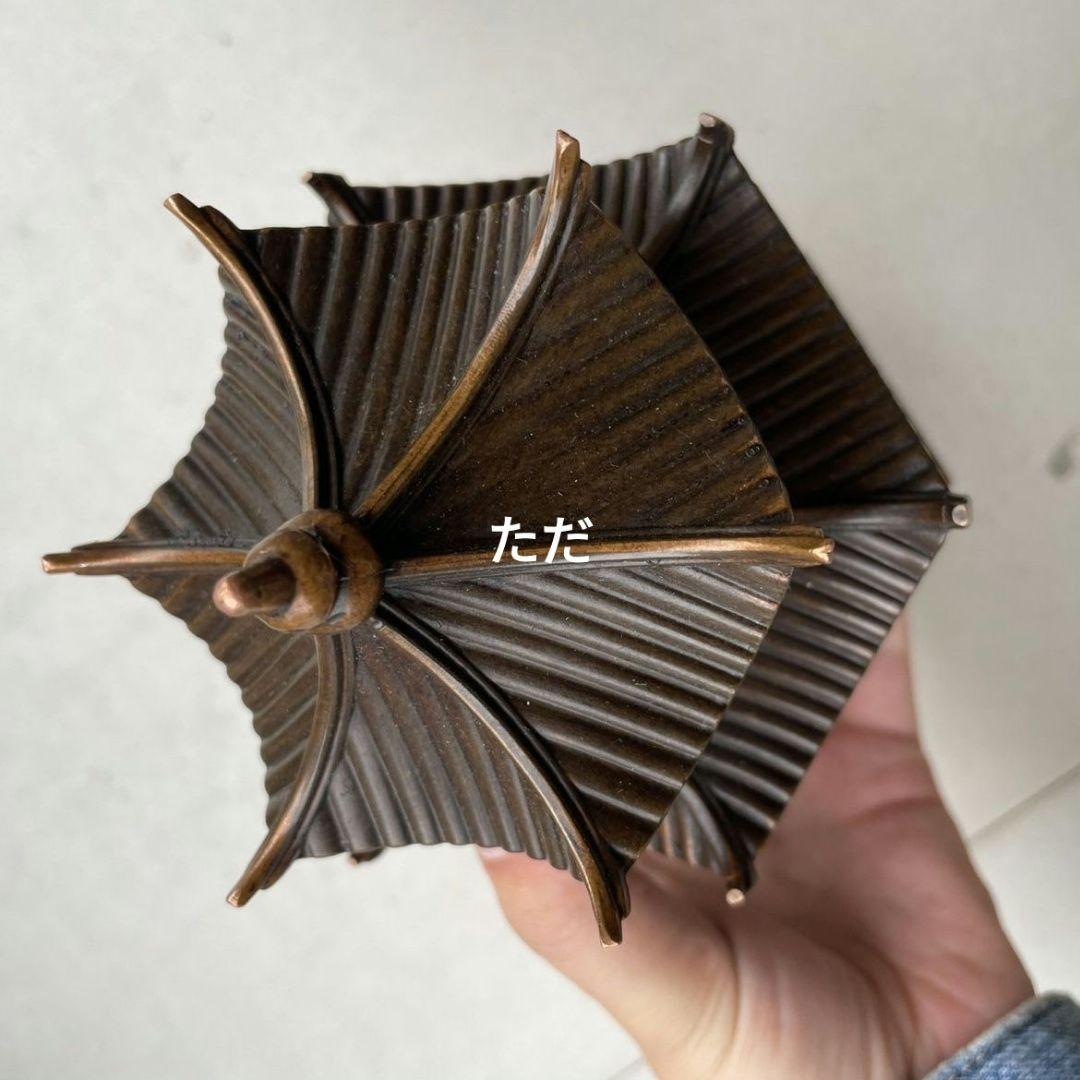 銅器 八角二重涼亭 八角亭薫香炉 香道具 禅意茶道 置物 装飾品 工芸品
