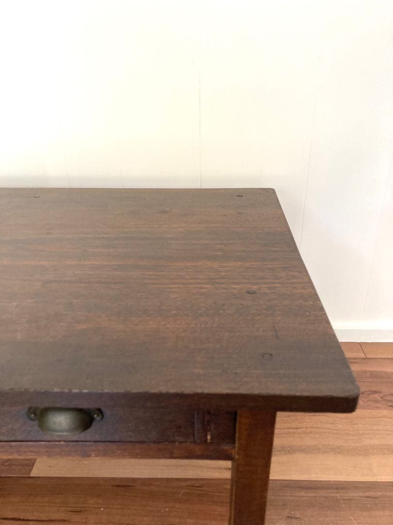 【メンテ済】アンティークの木製文机　ローテーブル　昭和レトロ　テレビ台