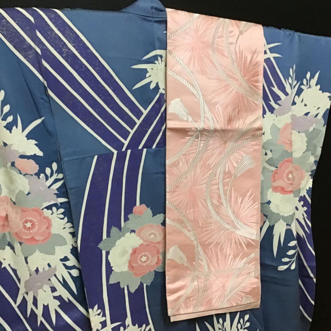 正絹　振袖　長襦袢　袋帯セット　豪華振袖　576-6