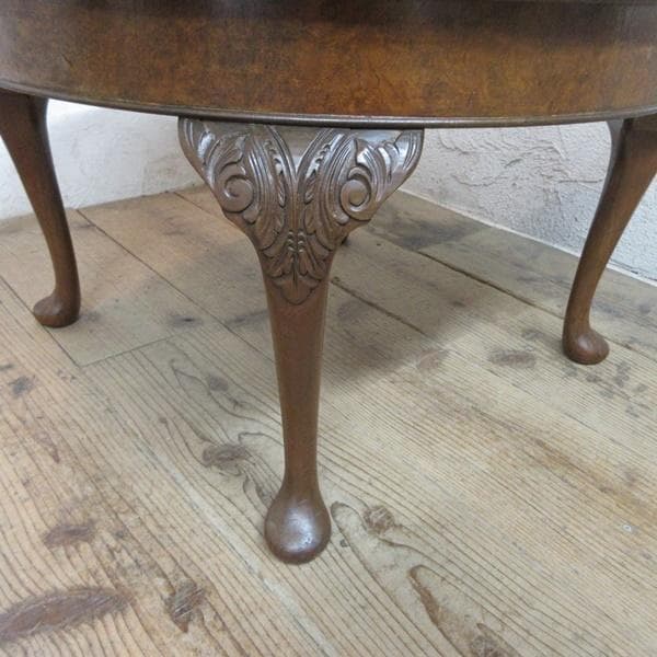 イギリス アンティーク 家具 コーヒーテーブル ガラストップ 猫脚 6827d