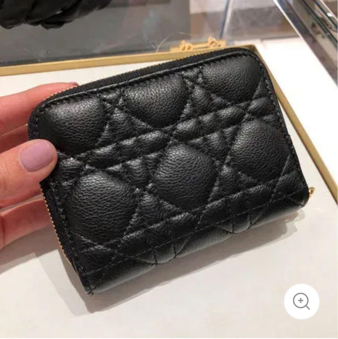 Dior ブラック 二つ折り財布 キルティング