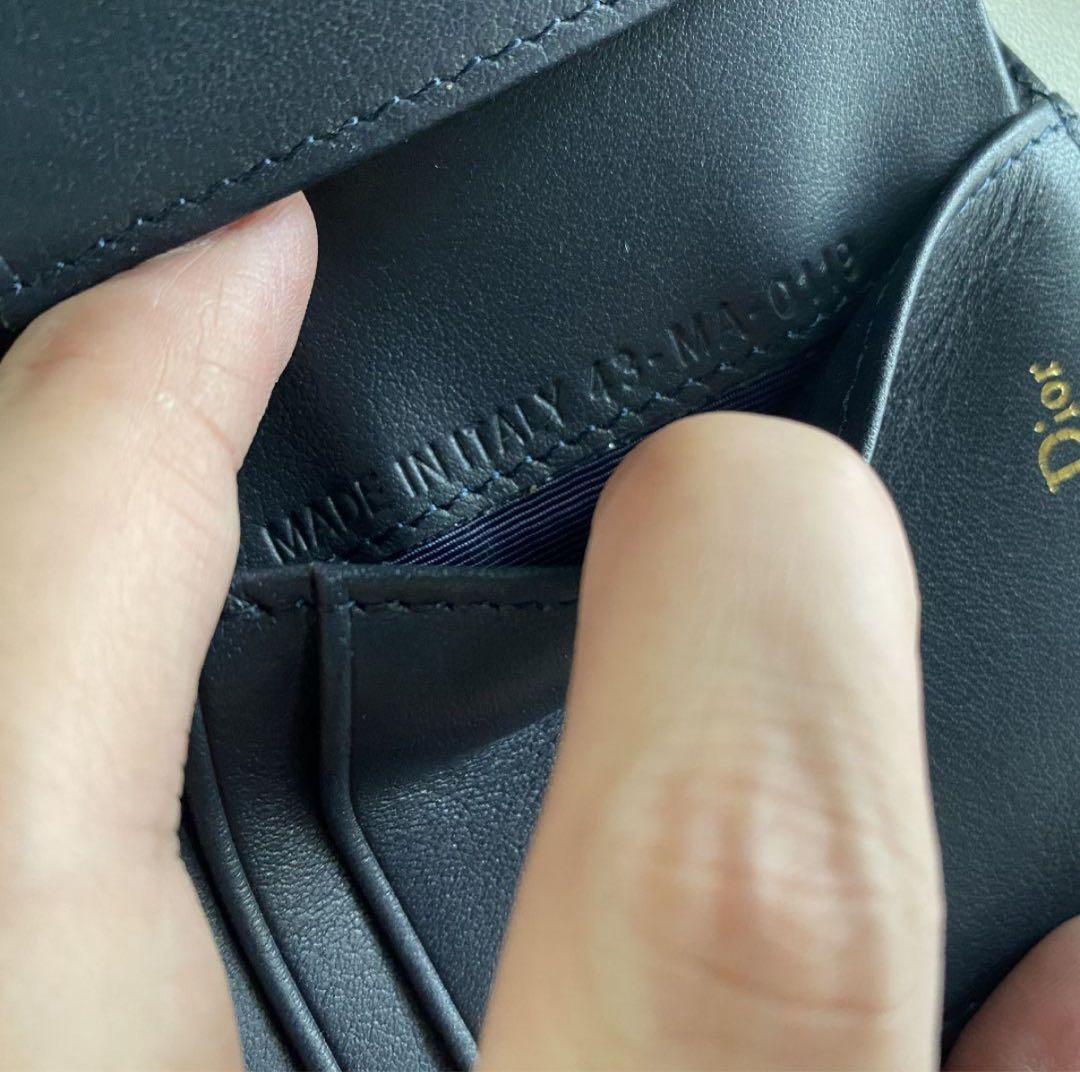 Dior ブラック 二つ折り財布 キルティング