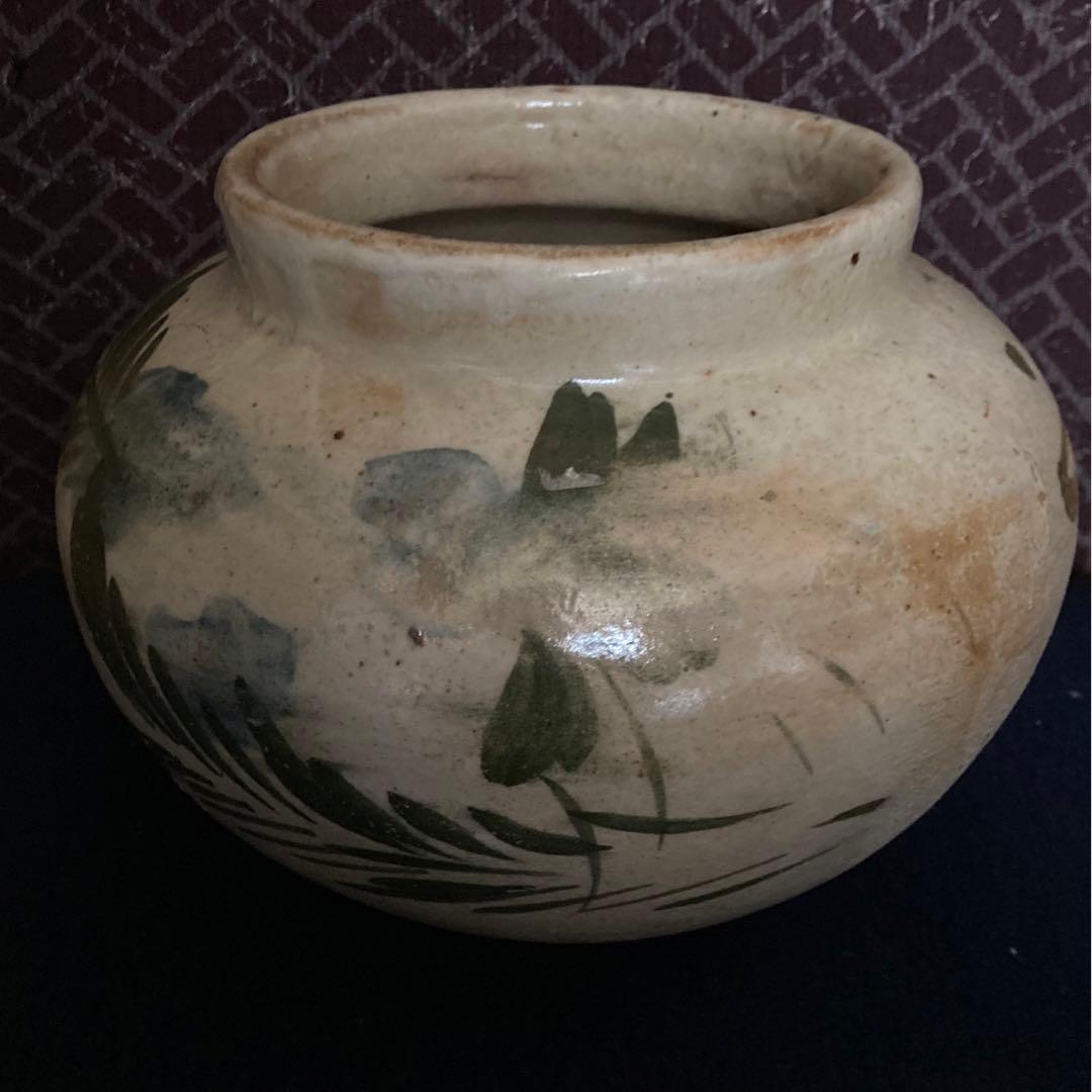 李朝期　　李朝草木文壷　　李朝時代