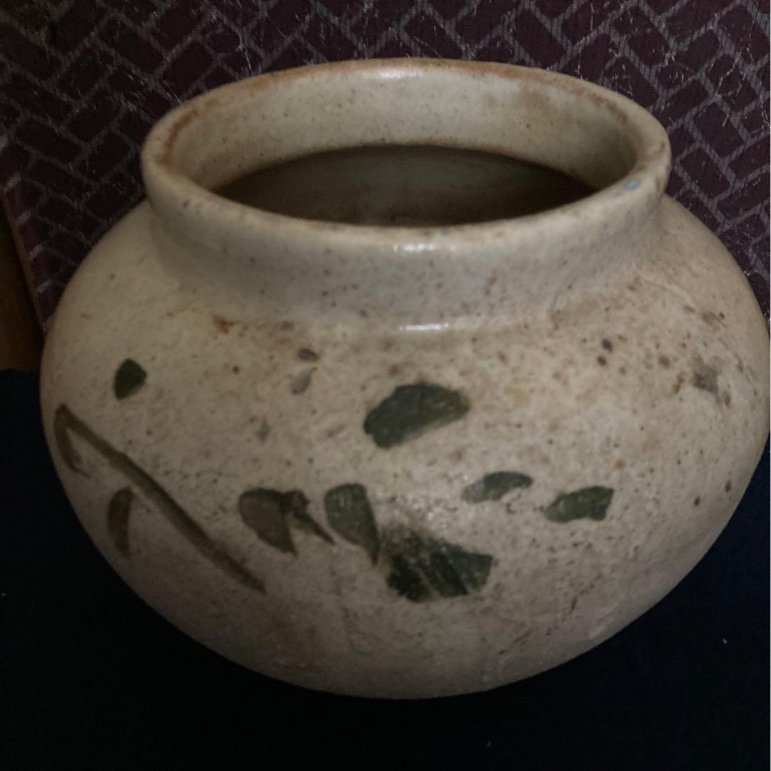 李朝期　　李朝草木文壷　　李朝時代