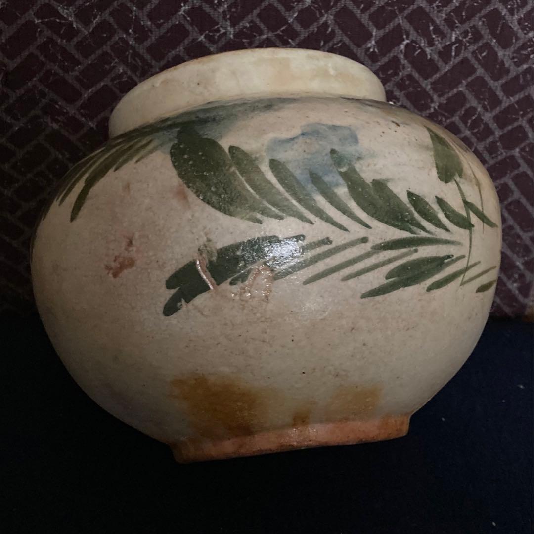 李朝期　　李朝草木文壷　　李朝時代