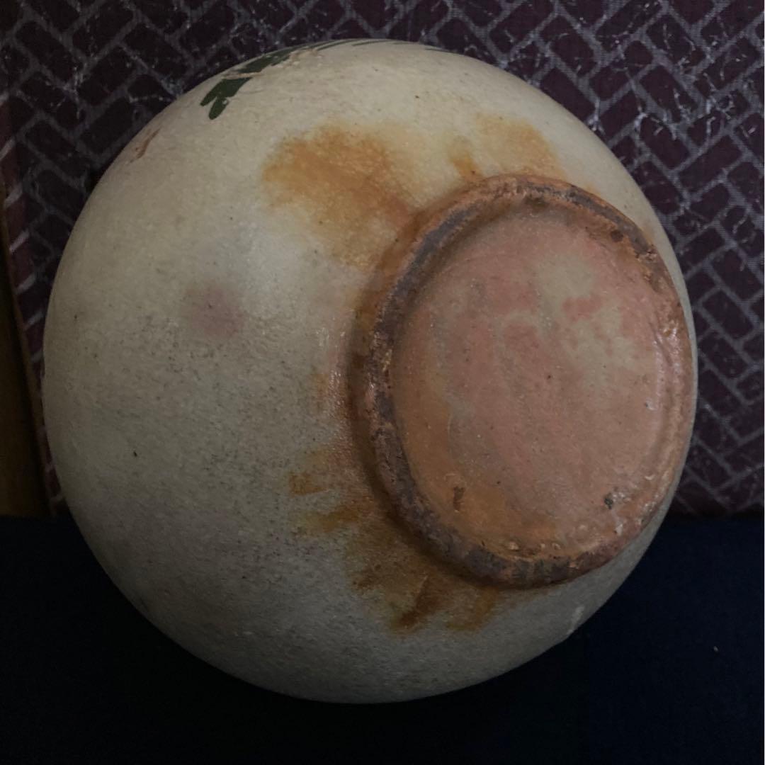 李朝期　　李朝草木文壷　　李朝時代