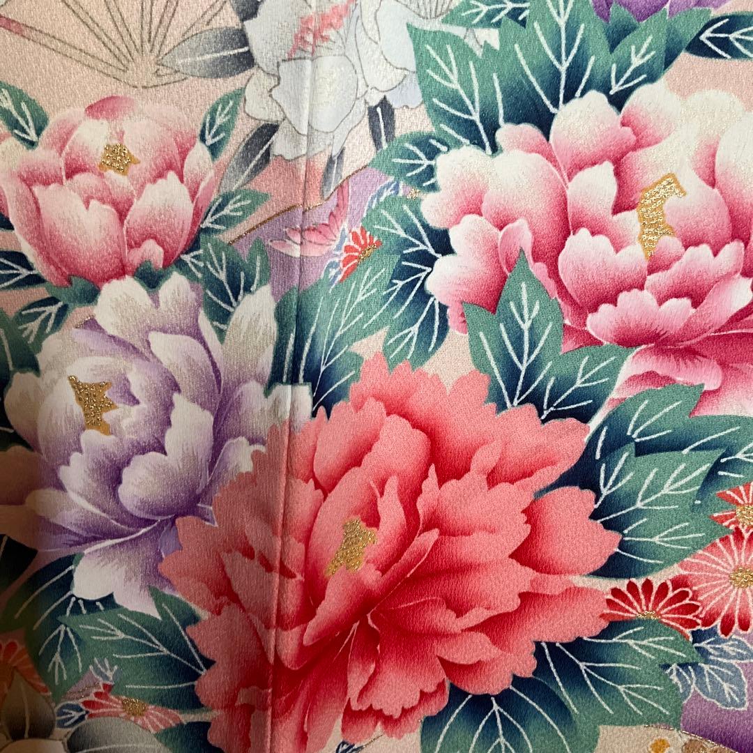 【未使用】振袖　ベビーピンク　百花繚乱