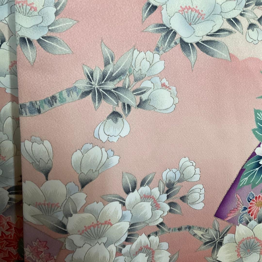 【未使用】振袖　ベビーピンク　百花繚乱