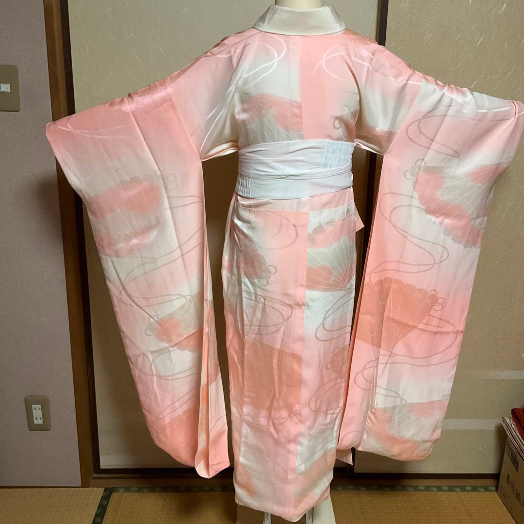 【未使用】振袖　ベビーピンク　百花繚乱