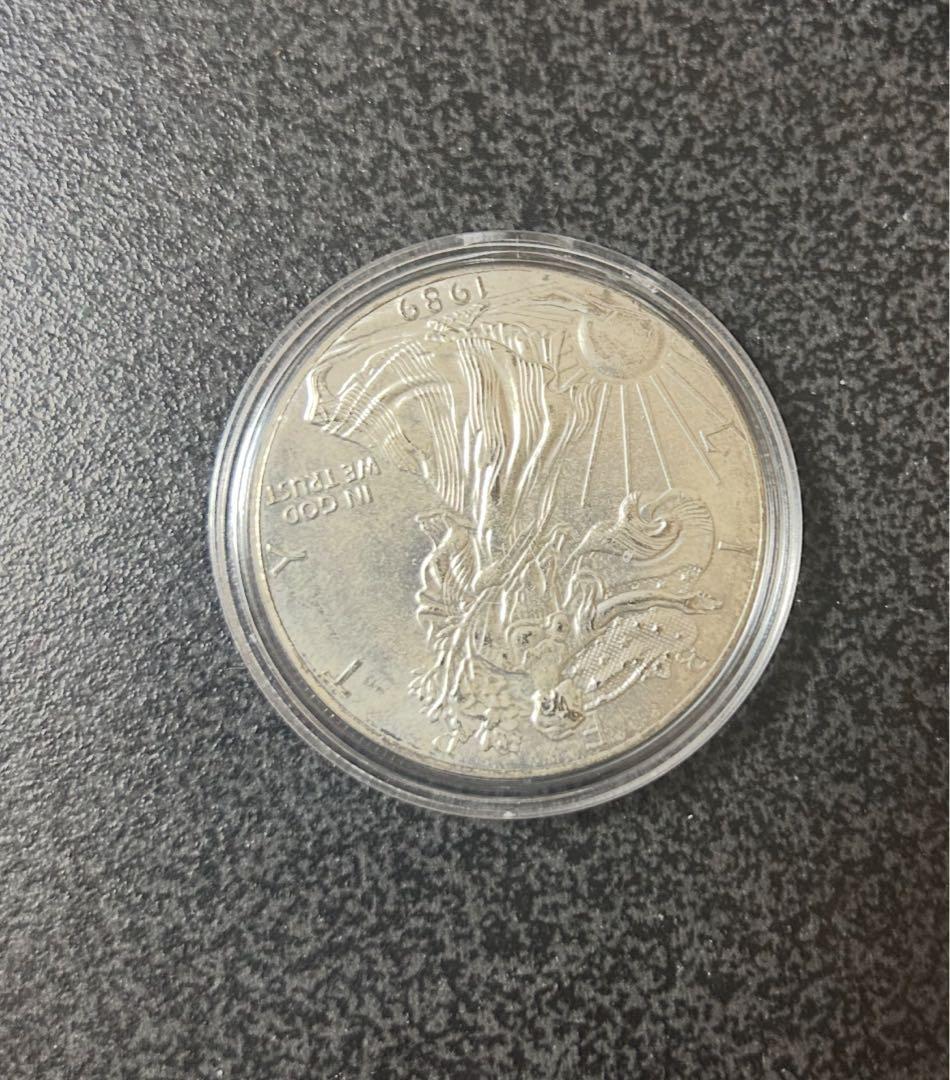 1989年製アメリカンイーグル銀貨