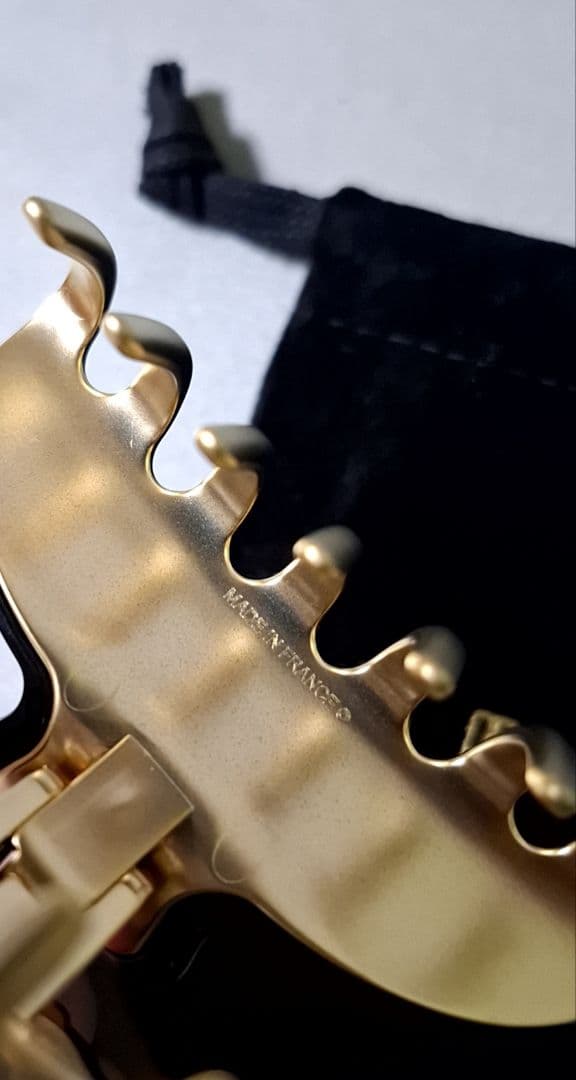 【美品】アレクサンドルドゥパリ M ヘアクリップ　人気のブラック 完売品